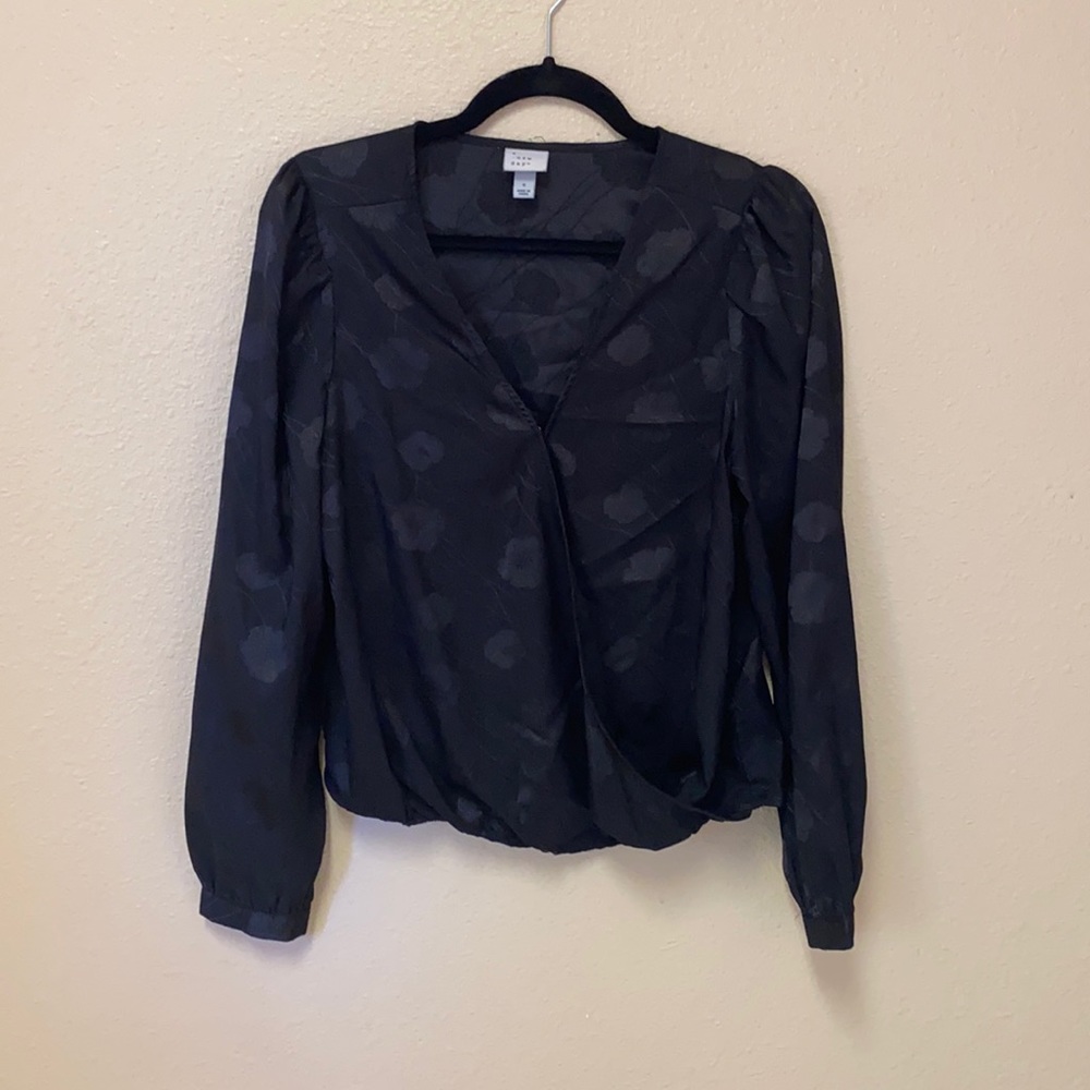 Black Floral Blouse